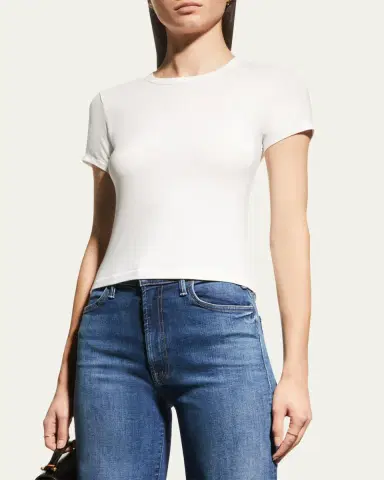 rag & bone Luca Slim Short-Sleeve Baby Tee | Thumbnail 4