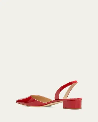 Manolo Blahnik Aspro Patent Slingback Ballerina Pumps | Thumbnail 2