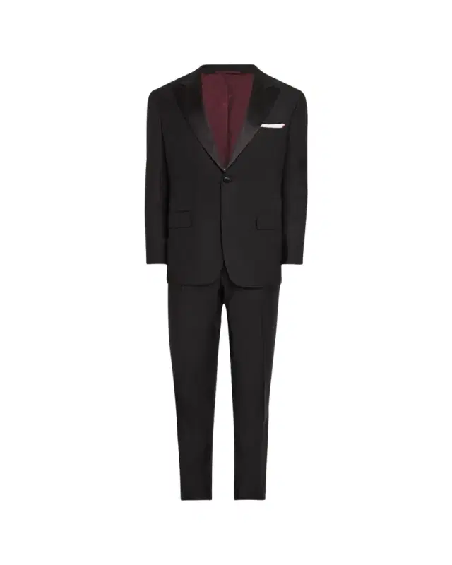 Men's Peak-Lapel Wool Tuxedo