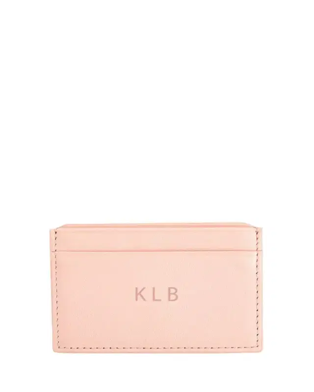 ROYCE New York Monogrammed RFID Blocking Leather Card Wallet, Personalized