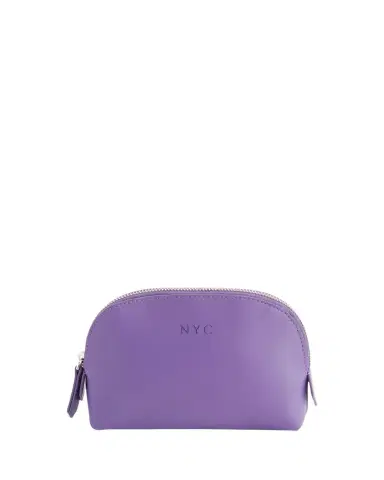 ROYCE New York Monogrammed Compact Leather Cosmetic Bag, Personalized | Thumbnail 1