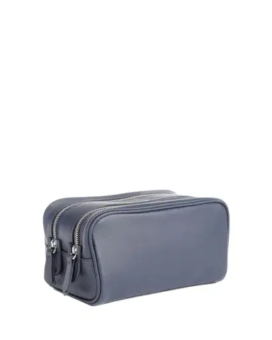 ROYCE New York Monogrammed Double Zip Leather Toiletry Bag, Personalized | Thumbnail 1