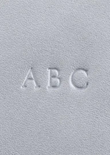 Royce New York Monogrammed Leather Retractable Luggage Tag, Personalized | Thumbnail 2