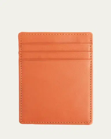 ROYCE New York Monogrammed Leather Magnetic Money Clip Wallet, Personalized | Thumbnail 2