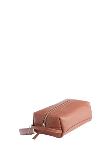 ROYCE New York Monogrammed Compact Leather Toiletry Bag, Personalized | Thumbnail 1