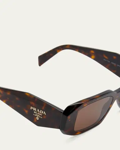 Prada Men's Rectangle Acetate Logo Sunglasses | Thumbnail 3 Prada Men's Rectangle Acetate Logo Sunglasses | Thumbnail 3