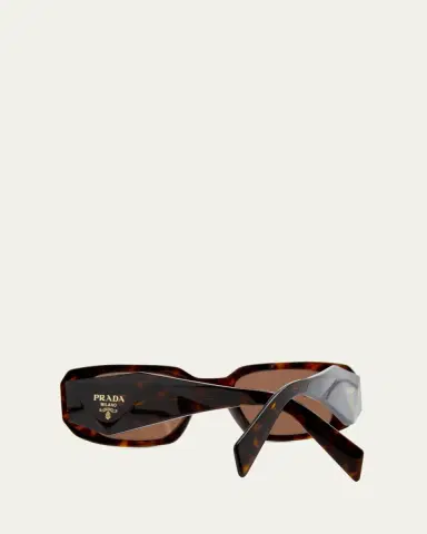 Prada Men's Rectangle Acetate Logo Sunglasses | Thumbnail 4 Prada Men's Rectangle Acetate Logo Sunglasses | Thumbnail 4
