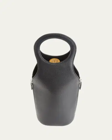 Royce New York Monogrammed Leather Wine Champagne Bottle Carrying Case, Personalized | Thumbnail 2 Royce New York Monogrammed Leather Wine Champagne Bottle Carrying Case, Personalized | Thumbnail 2