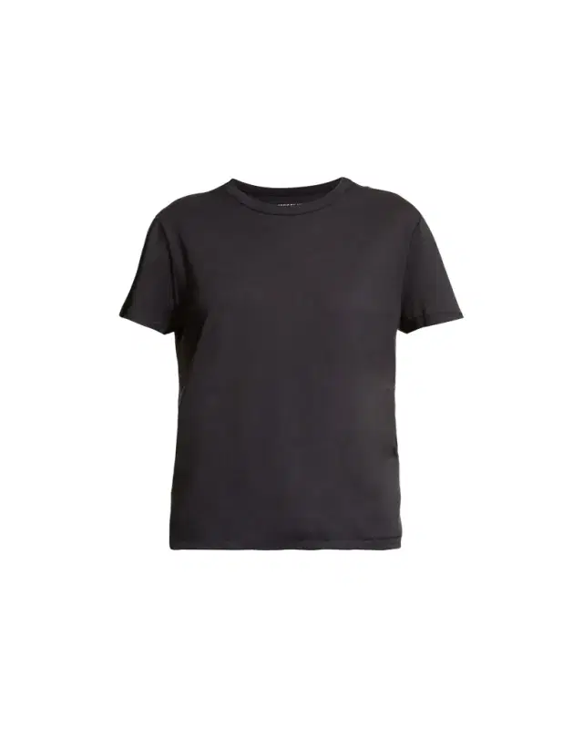 Lyocell Cotton Semi-Relaxed Short-Sleeve Crewneck tee