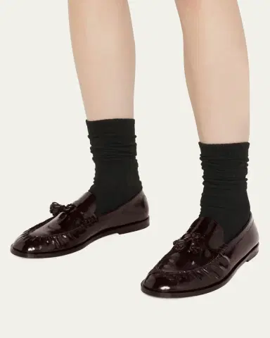 The Row Calfskin Tassel Boyfriend Loafers | Thumbnail 2