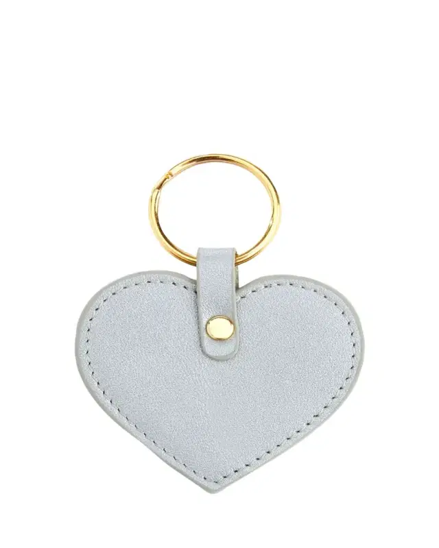 ROYCE New York Monogrammed Leather Heart-Shaped Key Chain, Personalized