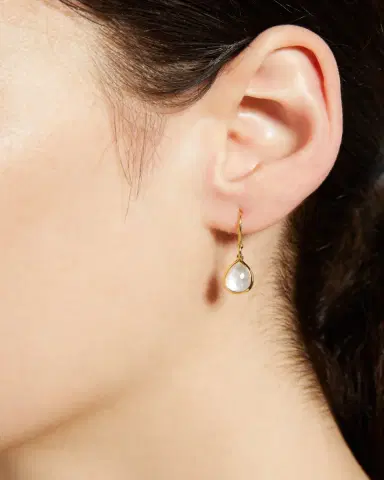 Ippolita Teeny Teardrop Earrings in 18K Gold | Thumbnail 2
