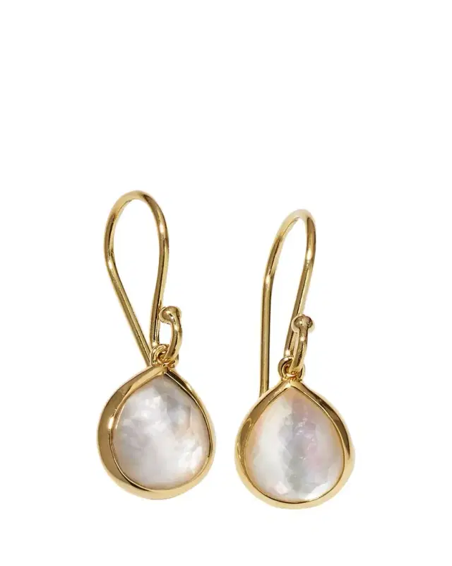Teeny Teardrop Earrings in 18K Gold