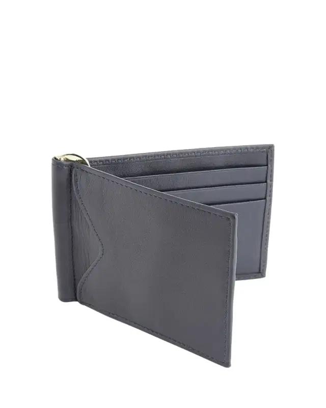 ROYCE New York Personalized RFID-Blocking Leather Money Clip