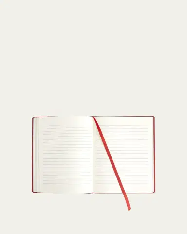 Royce New York Monogrammed Leather Bound Executive Notebook, Personalized | Thumbnail 5