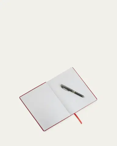 Royce New York Monogrammed Leather Bound Executive Notebook, Personalized | Thumbnail 6