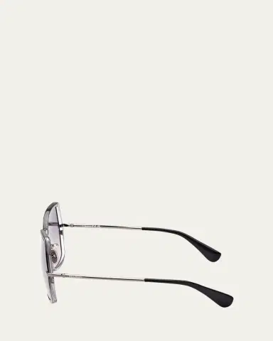 Max Mara Elsa3 Gradient Metal Butterfly Sunglasses | Thumbnail 3
