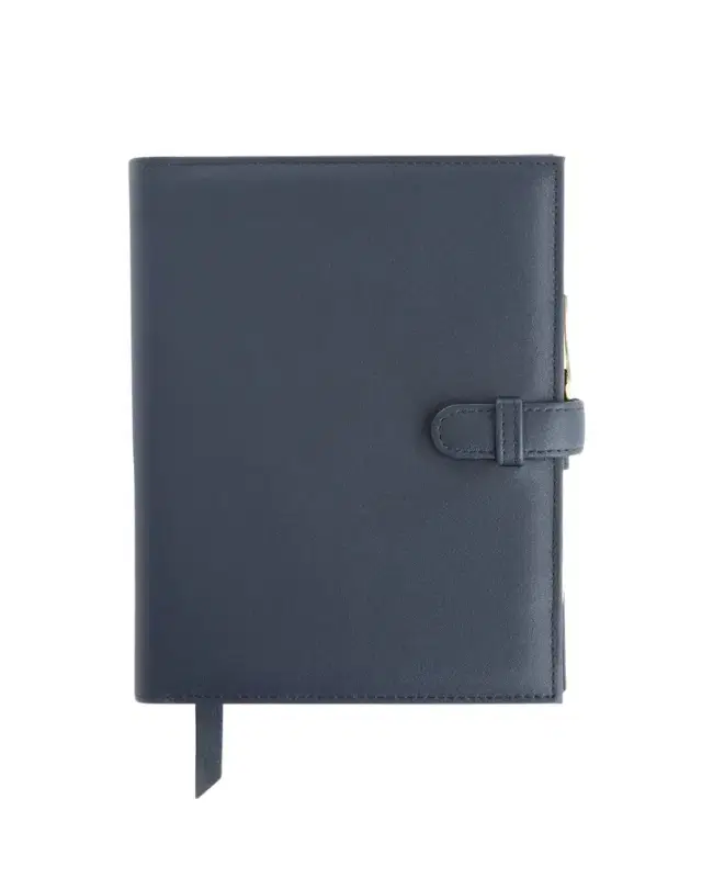 ROYCE New York Monogrammed Leather Executive Journal with Rollerball Pen, Personalized