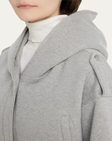 FAZ Ruby Hooded Top Coat with Drawcord Waist | Thumbnail 5 FAZ Ruby Hooded Top Coat with Drawcord Waist | Thumbnail 5