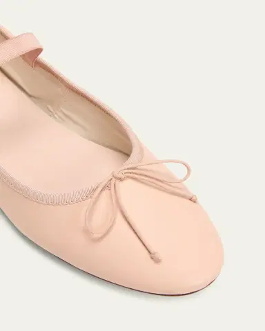 Loeffler Randall Leonie Lambskin Bow Ballerina Flats | Thumbnail 5