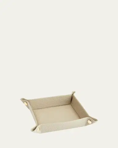 ROYCE New York Monogrammed Leather Catchall Valet Tray, Personalized | Thumbnail 2