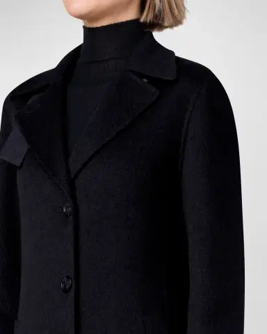 Akris Leather Collar Cashmere Coat | Thumbnail 3 Akris Leather Collar Cashmere Coat | Thumbnail 3