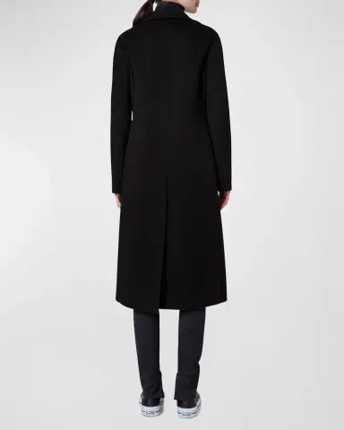 Akris Leather Collar Cashmere Coat | Thumbnail 4 Akris Leather Collar Cashmere Coat | Thumbnail 4