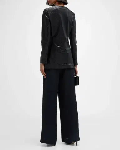 Giorgio Armani Sparkle Collarless Slim Jacket | Thumbnail 5