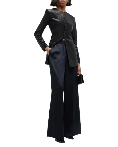 Giorgio Armani Sparkle Collarless Slim Jacket | Thumbnail 1