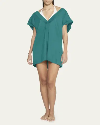 Eres Renee V-Neck T-Shirt Coverup | Thumbnail 2 Eres Renee V-Neck T-Shirt Coverup | Thumbnail 2
