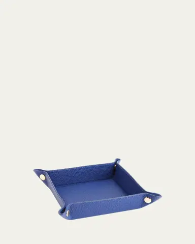 ROYCE New York Monogrammed Leather Catchall Valet Tray, Personalized | Thumbnail 2