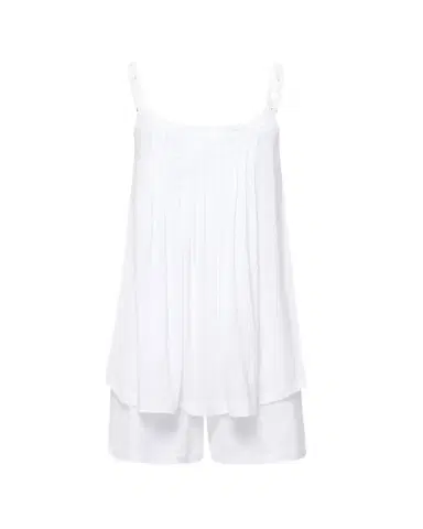 Hanro Julia Short Scoop-Neck Pintuck Pajama Set | Thumbnail 1 Hanro Julia Short Scoop-Neck Pintuck Pajama Set | Thumbnail 1