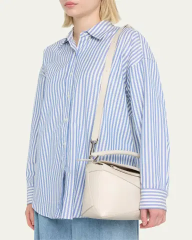 Loewe Puzzle Edge Small Top-Handle Bag in Grained Leather | Thumbnail 2 Loewe Puzzle Edge Small Top-Handle Bag in Grained Leather | Thumbnail 2