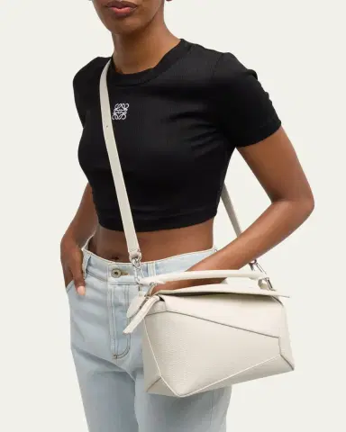 Loewe Puzzle Edge Small Top-Handle Bag in Grained Leather | Thumbnail 5 Loewe Puzzle Edge Small Top-Handle Bag in Grained Leather | Thumbnail 5