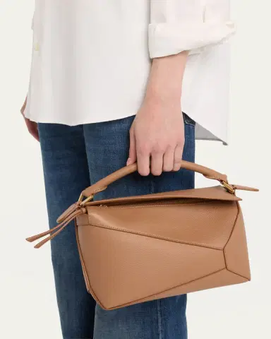 Loewe Puzzle Edge Small Top-Handle Bag in Grained Leather | Thumbnail 6 Loewe Puzzle Edge Small Top-Handle Bag in Grained Leather | Thumbnail 6