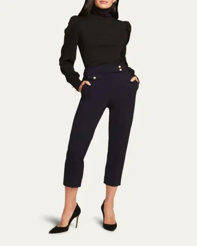 Veronica Beard Renzo Straight Crop Pants | Thumbnail 4