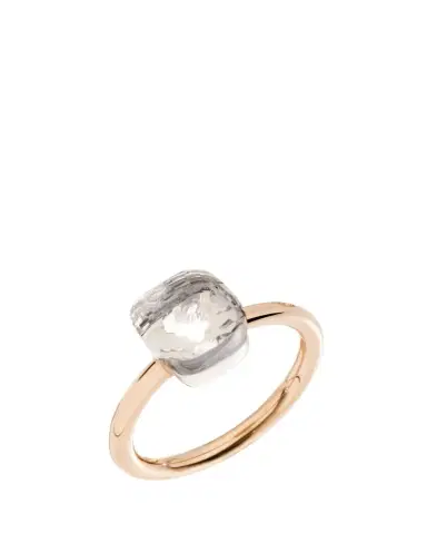 Pomellato Nudo Petite Rose Gold & White Topaz Ring | Thumbnail 1 Pomellato Nudo Petite Rose Gold & White Topaz Ring | Thumbnail 1