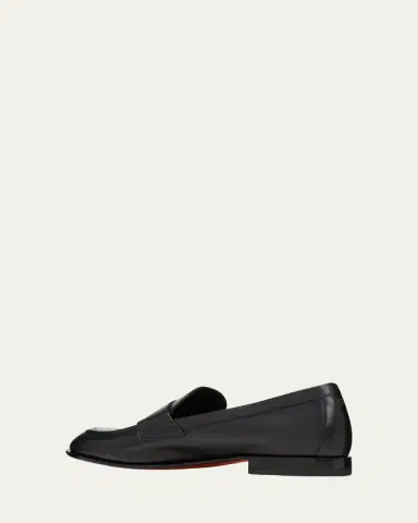Santoni Famed Leather Penny Loafers | Thumbnail 4