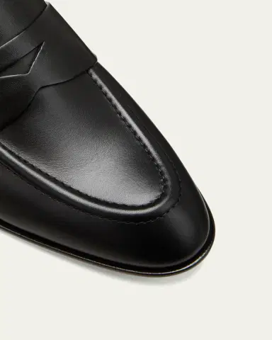 Santoni Famed Leather Penny Loafers | Thumbnail 5