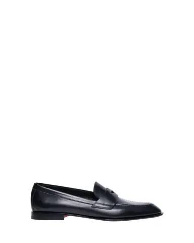 Santoni Famed Leather Penny Loafers | Thumbnail 1