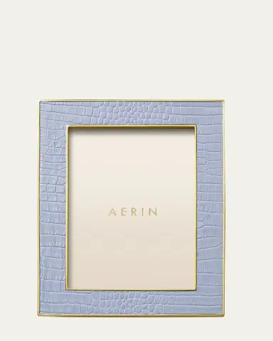 AERIN Classic Crocodile Leather Frame, 5x7 | Thumbnail 2