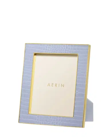 AERIN Classic Crocodile Leather Frame, 5x7 | Thumbnail 1
