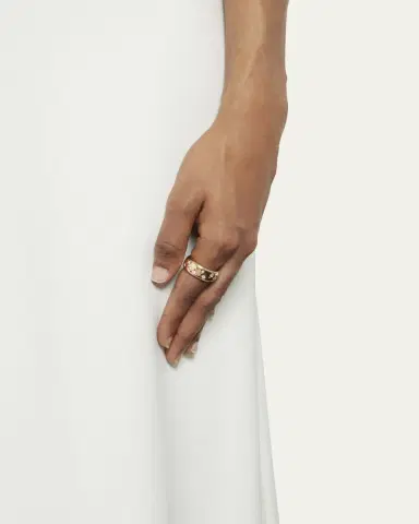 Pomellato 18K Rose Gold ICONICA Ring with Diamonds, 0.66tcw | Thumbnail 2