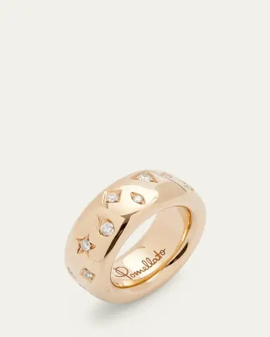 Pomellato 18K Rose Gold ICONICA Ring with Diamonds, 0.66tcw | Thumbnail 3