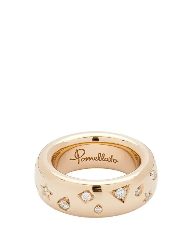 18K Rose Gold ICONICA Ring with Diamonds, 0.66tcw
