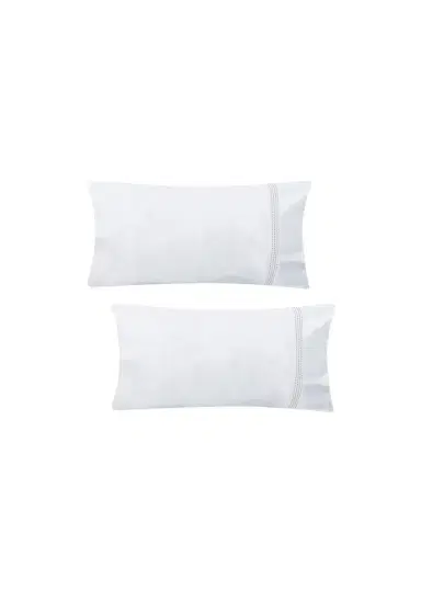 The Lino Essential Embroidered Pillowcase Pair, STANDARD CASE | Thumbnail 3