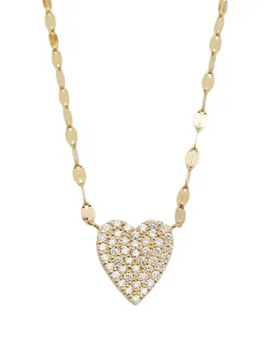 Lana 14K Gold Flawless Small Diamond Heart Pendant Necklace | Thumbnail 1 Lana 14K Gold Flawless Small Diamond Heart Pendant Necklace | Thumbnail 1