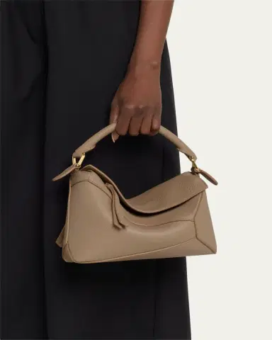 Loewe Puzzle Edge Mini Top-Handle Bag in Grained Leather | Thumbnail 6 Loewe Puzzle Edge Mini Top-Handle Bag in Grained Leather | Thumbnail 6