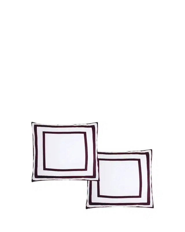 The Lino Essential Simple Square Shams, Set of 2