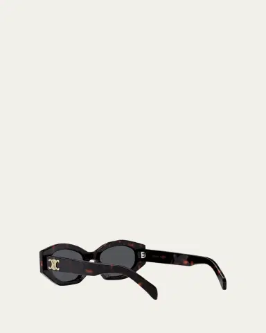Celine Triomphe Logo Acetate Cat-Eye Sunglasses | Thumbnail 4 Celine Triomphe Logo Acetate Cat-Eye Sunglasses | Thumbnail 4